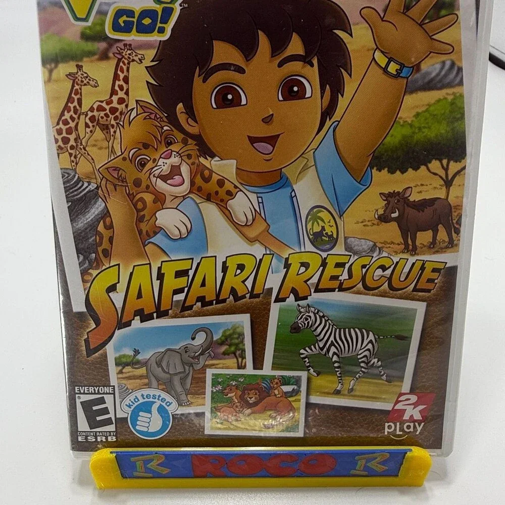 Go Diego Go! Safari Rescue Wii (Nintendo Wii, 2007) Complete W/ Manual